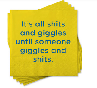 Shits and Giggles Beverage Napkin