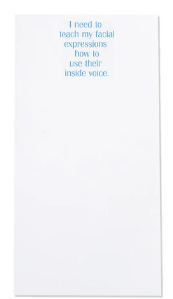I Need To Teach My Facial Note Pad