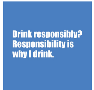 Drink Responsibly Beverage Napkin