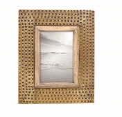 Hammered Brass Photo Frame 4x6