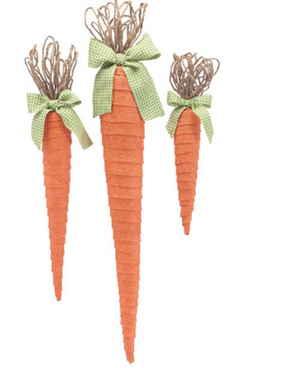 Orange Burlap Carrot