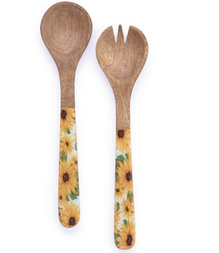 Sunflower Enamel Serving Spoon Set