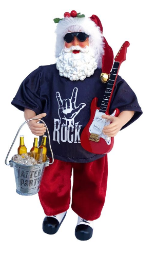 Rock On  Santa Claus 12"