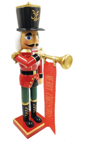 Bugling Merry Nutcracker 14"