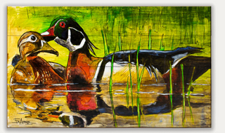 Wood Duck Wood Sign (W3-2280-EA)
