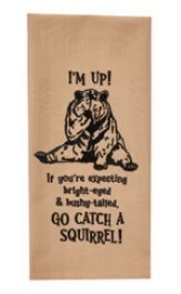 Go Catch A Squirrel Dish Towel