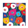 Super Bloom Blue (Beverage Napkin)