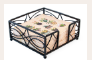 Wave Black Beverage Napkin Holder