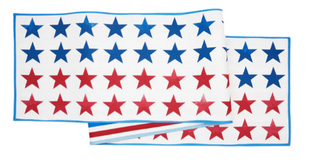 Red White and Pow Table Runner 72"