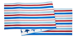 Red White and Pow Table Runner 72"