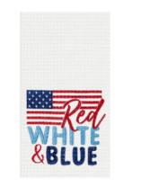 Red White and Blue Flag Dish Towel