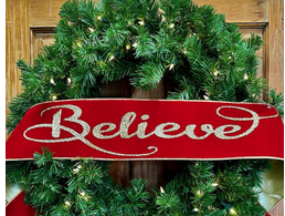 Red Velvet BELIEVE Banner Ribbon 70"