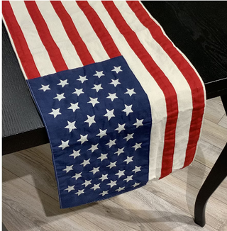 American Flag 1912 48 Star Table Runner 72"