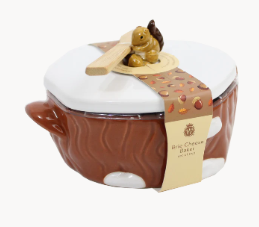 Woodland Brown Squirrel Brie Baker