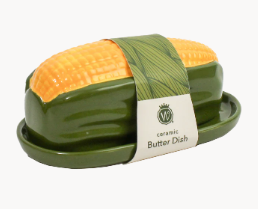 Corn Ceramic Butter Dish
