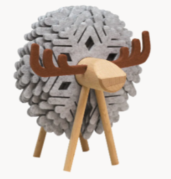 Deer Holder w/ Snowflake Coasters