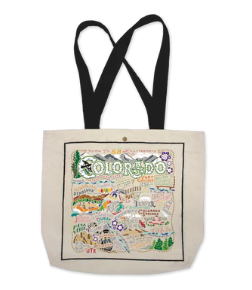 Colorado White Canvas Tote