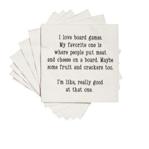 Board Games Beverage Napkins