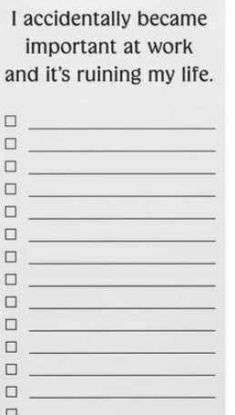 I Accidentally Became Important List Pad