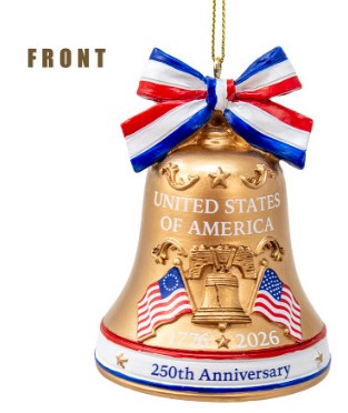 America 250 Liberty Bell Ornament