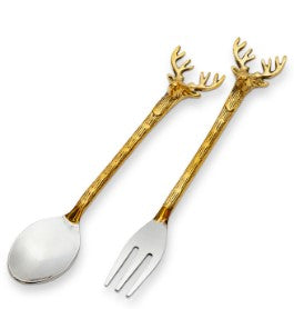 Reindeer Appetizer Fork & Spoon