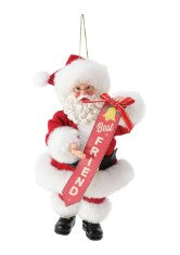 Best Friend Santa Ornament