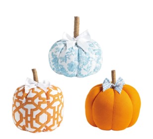 Topiary Fabric Pumpkin