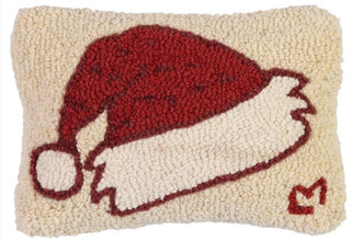 Santas Happy Hat Wool Pillow