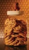 Nora Fleming Super Duper 8" Glass Canister w/ Melamine Lid