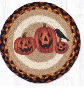 Three Jack -O-Lantern 10" Capitol Earth Mat