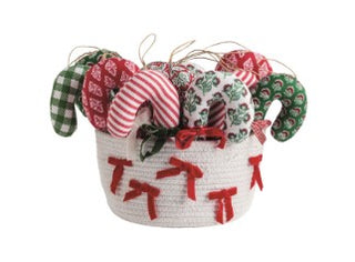 Fabric Candy Cane Ornament