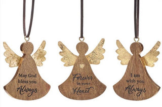 Angel Wood Ornament