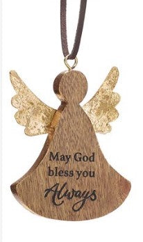 Angel Wood Ornament