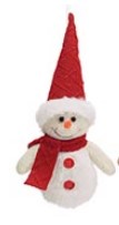 Snowman/Reindeer Plush  Ornament