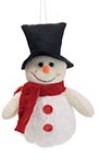 Snowman/Reindeer Plush  Ornament