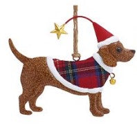 Dog Tin Ornament
