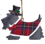 Dog Tin Ornament