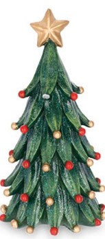 Decorated Red & Gold Ball Christmas Tree