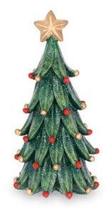 Decorated Red & Gold Ball Christmas Tree