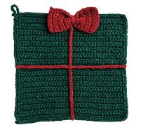 Christmas Present Crochet Trivet