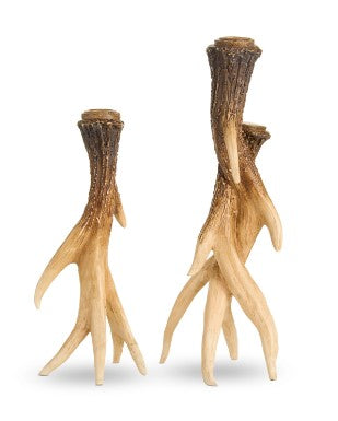 Faux Antler  Candleholders  (Set of 2)