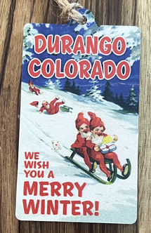 Merry Winter Wood Ornament