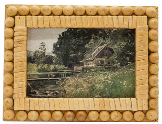Adele Cane Wood Beaded Photo Frame 4x6