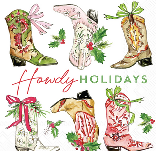 Howdy Holidays (Beverage Napkin)