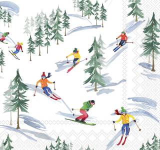 Down the Slope (Beverage Napkin)