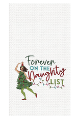 Forever Naughty List Dish Towel