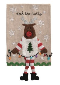 Christmas Dangle Leg Dish Towel