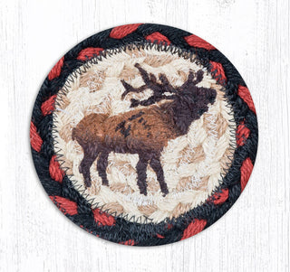 Winter Elk Capitol Earth 5" Coaster