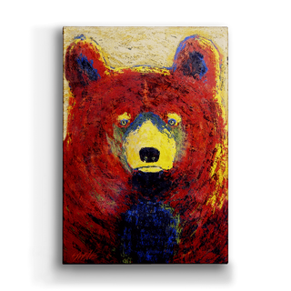 "Red Bear" Metal Art (A2BX-RBEA-SL-WHLSE)