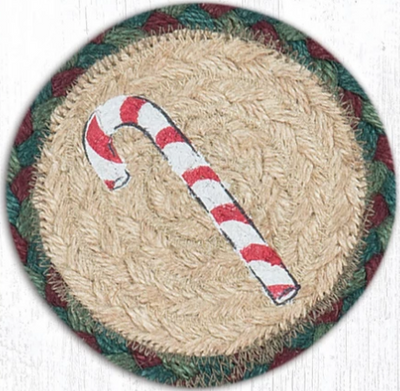 Candy Cane Capitol Earth 5" Coaster